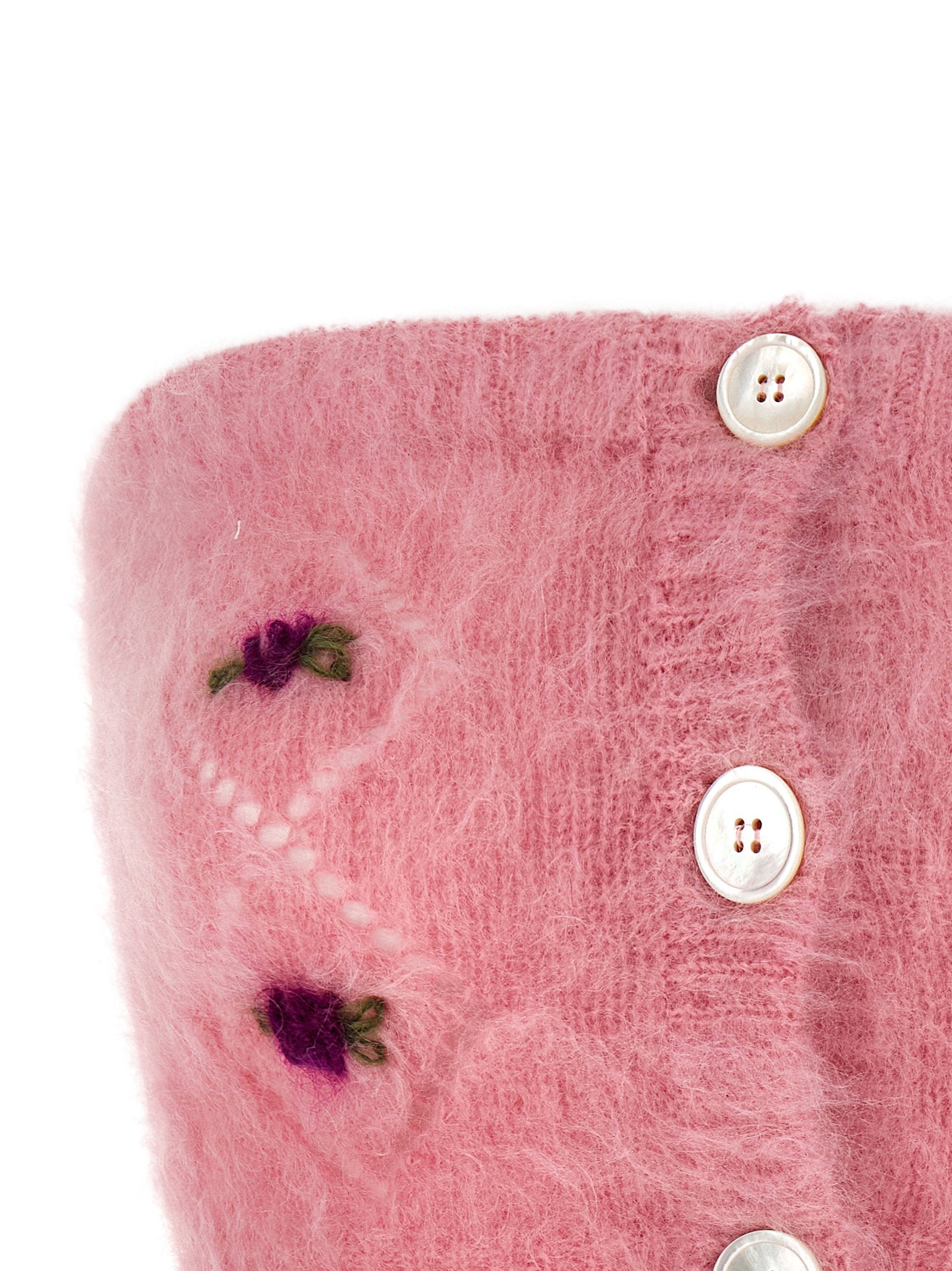 Alessandra Rich Carded Mohair Top