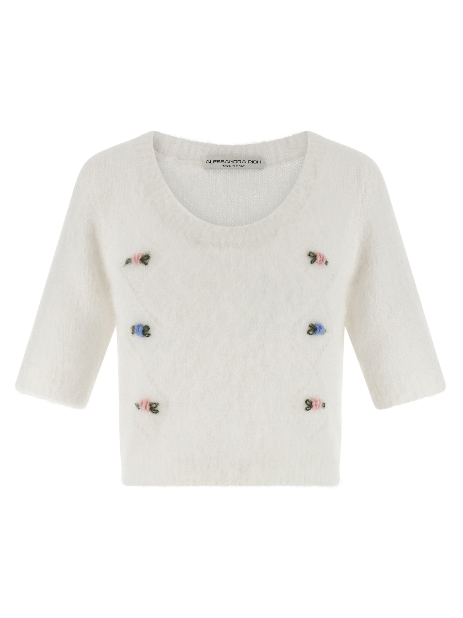 Alessandra Rich Carded Mohair Sweater