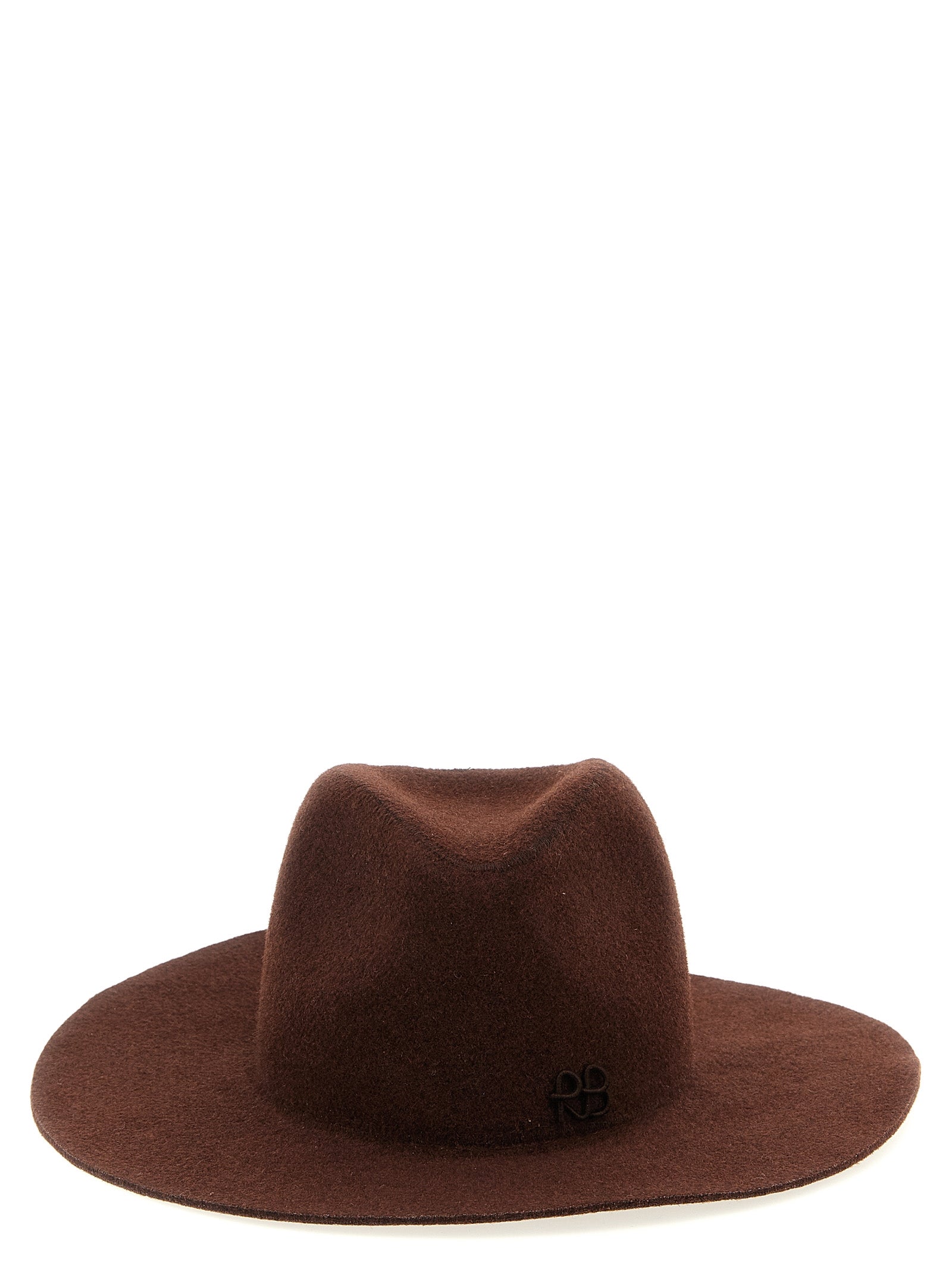 Ruslan Baginskiy Monogram-embellished Fedora Hat