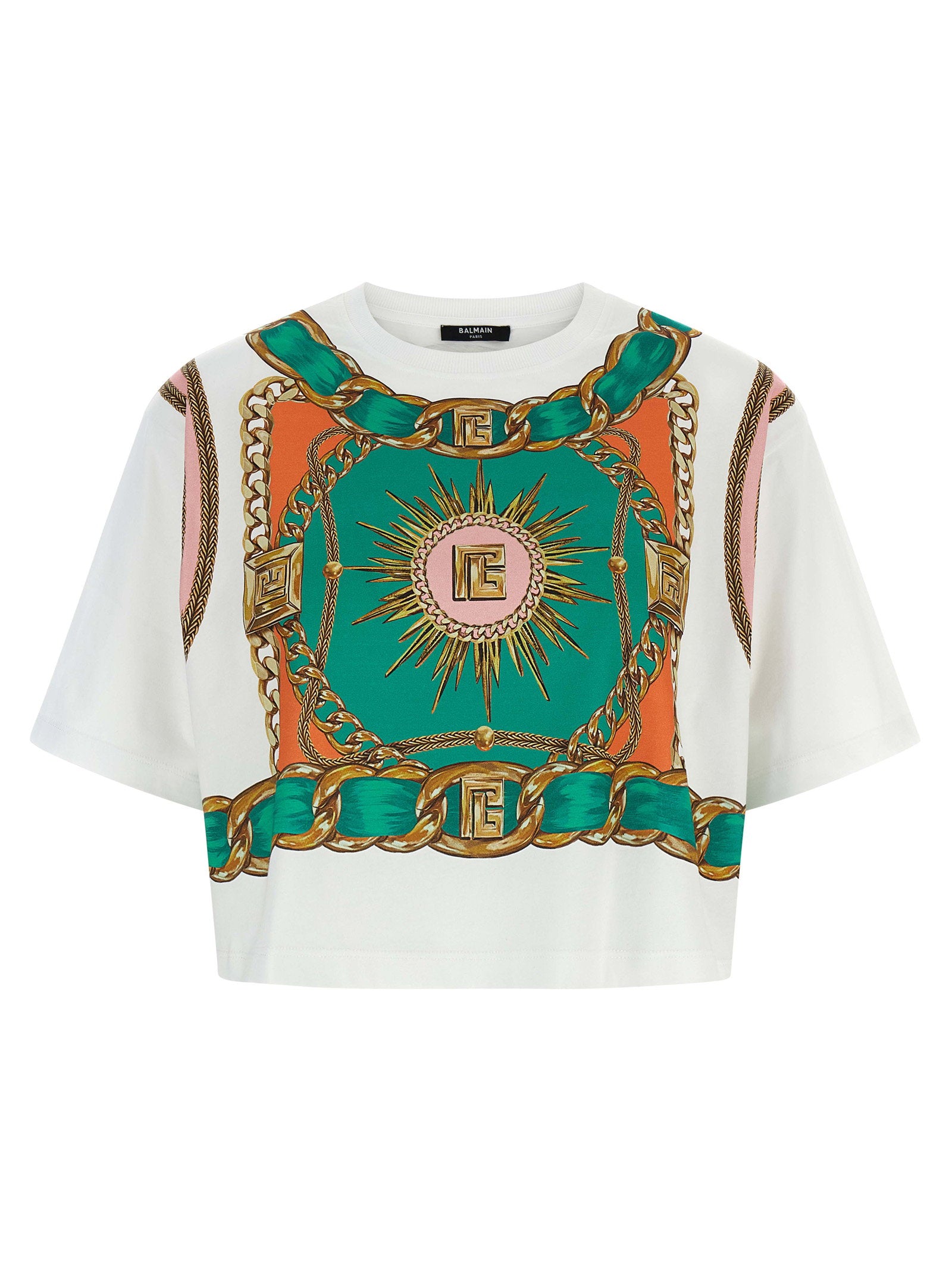 Balmain Foulard Print T-shirt
