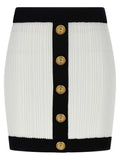 Balmain Two-tone Miniskirt