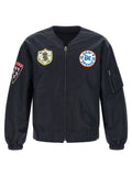 Kenzo Badges Collarless Bomber Jacket
