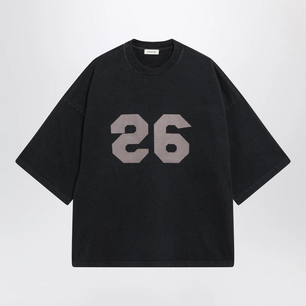 Fear of God T-shirt 26 in heavy cotton jersey in black