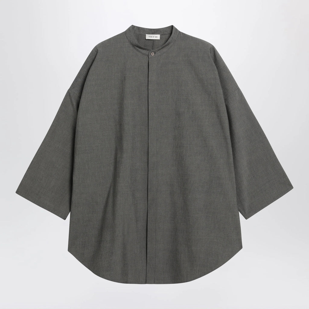 Fear of God Relaxed Mandarin shirt in wool blend