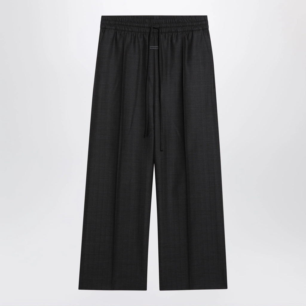 Fear of God Dark grey wide-leg wool trousers