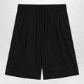 Fear of God Black baggy wool Bermuda shorts