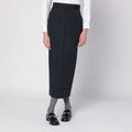 Thom Browne Navy blue pinstriped pencil skirt