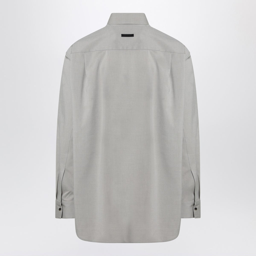 Fear of God Grey dove grey mélange cotton shirt
