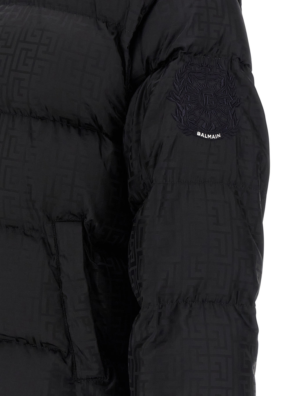 Balmain Monogram Pb Labirinto Down Jacket
