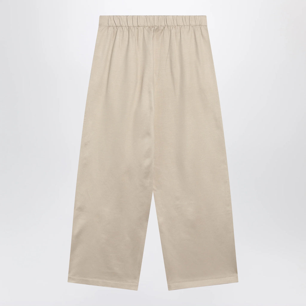 Max Mara Beige silk blend trousers