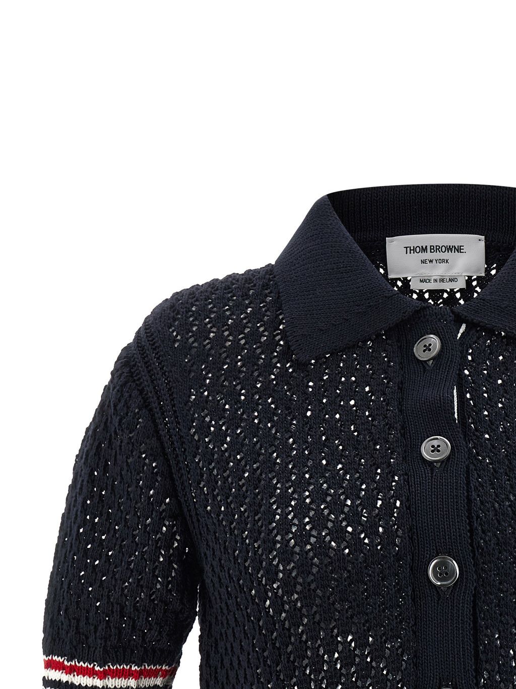 Thom Browne Hector Pointelle Polo Shirt