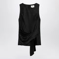 LouLou De Saison Black draped Fonda top