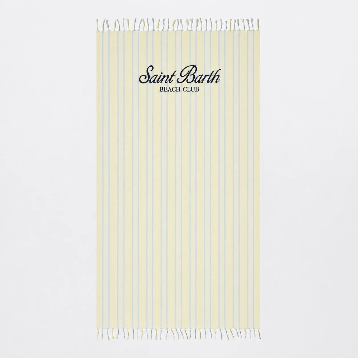 MC2 Saint Barth Striped Foutas Light Beach Towel with Logo