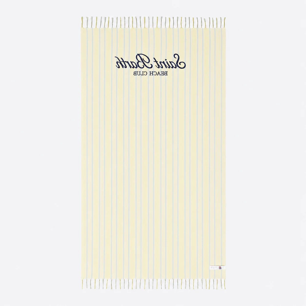 MC2 Saint Barth Striped Foutas Light Beach Towel with Logo
