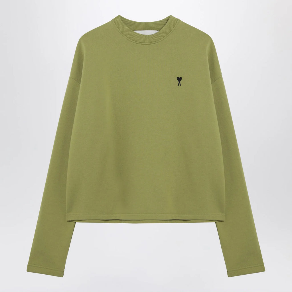 Ami Paris Ami de Coeur matcha green sweatshirt