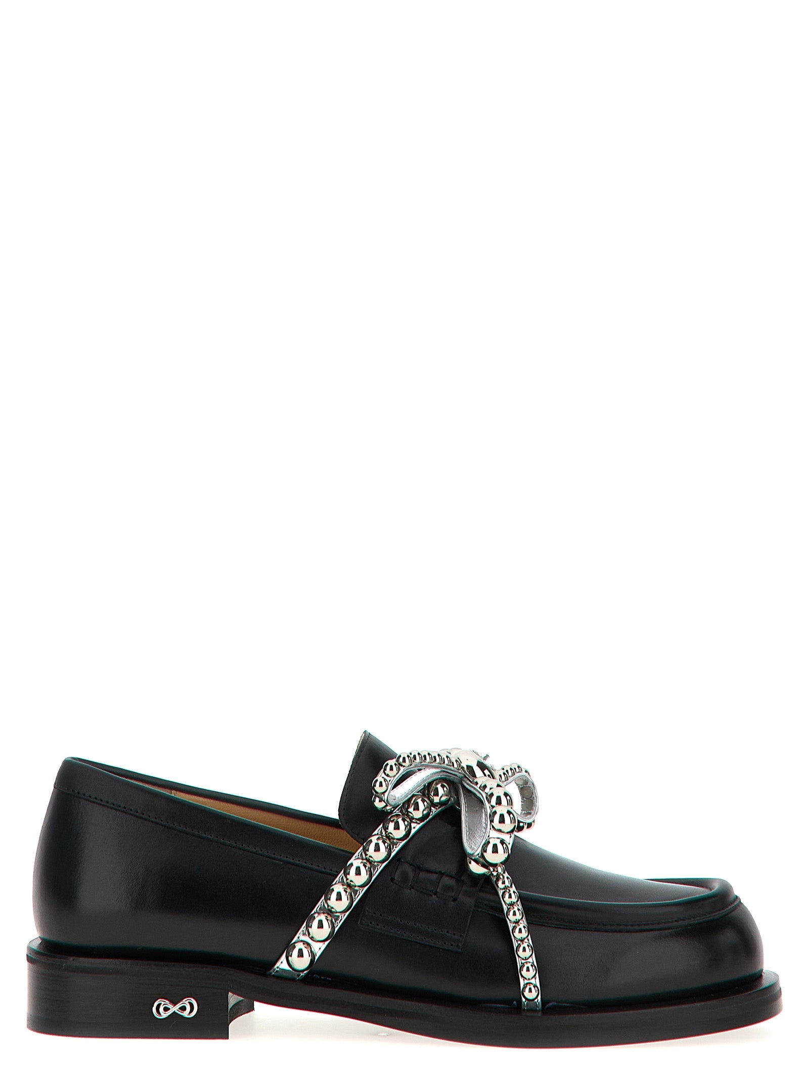 Mach & Mach Crystal Studs Loafers