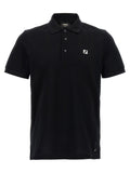 Fendi Ff Metallic Logo Polo Shirt