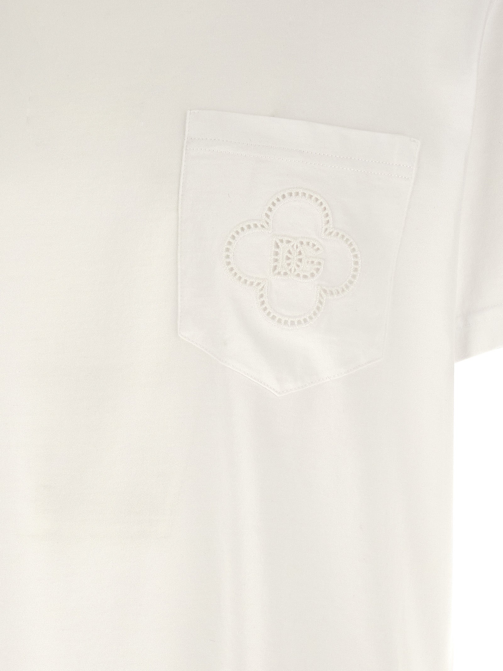 Dolce & Gabbana Openwork Logo T-shirt