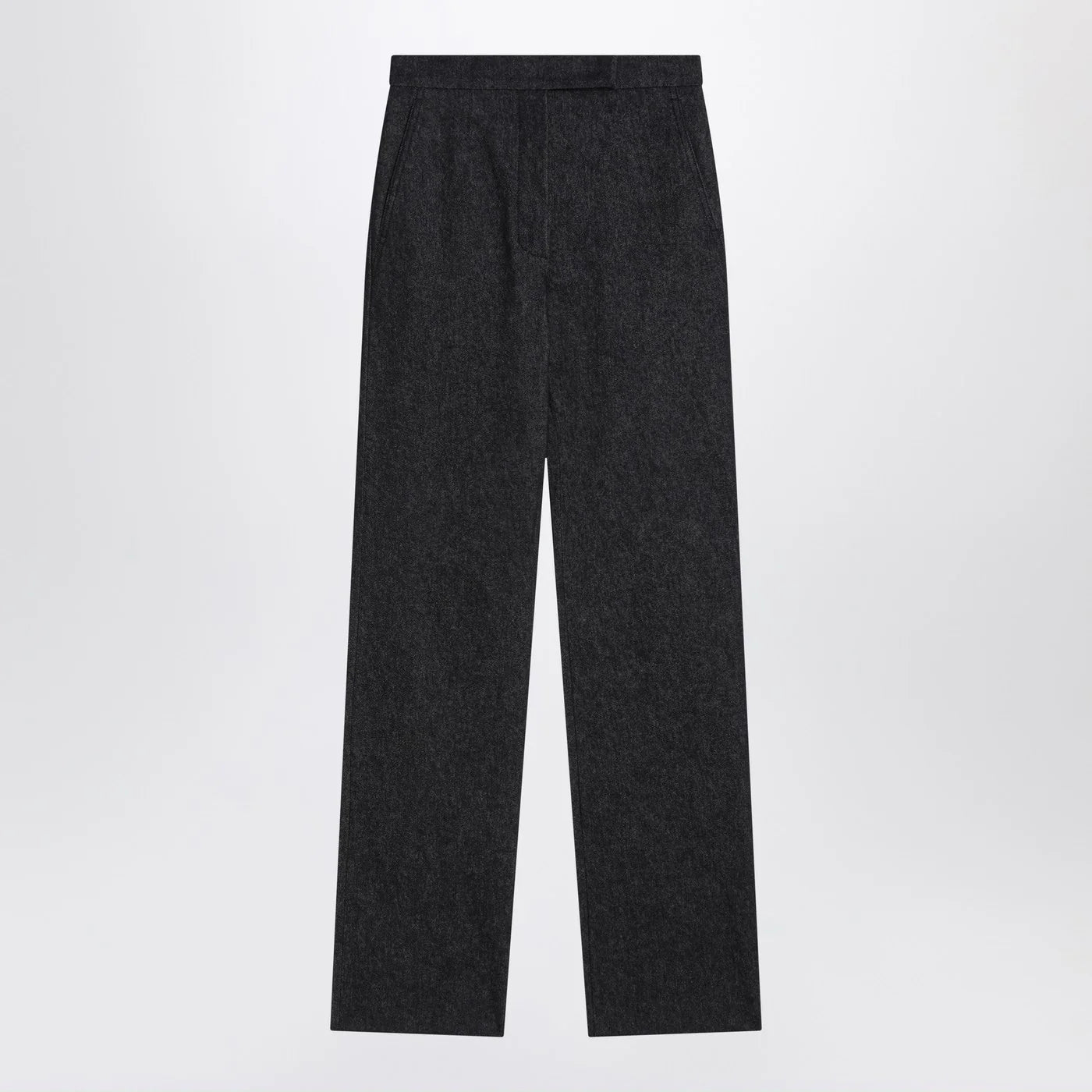 Max Mara Midnight blue trousers in cotton denim effect