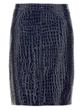 Tom Ford Croc Print Skirt