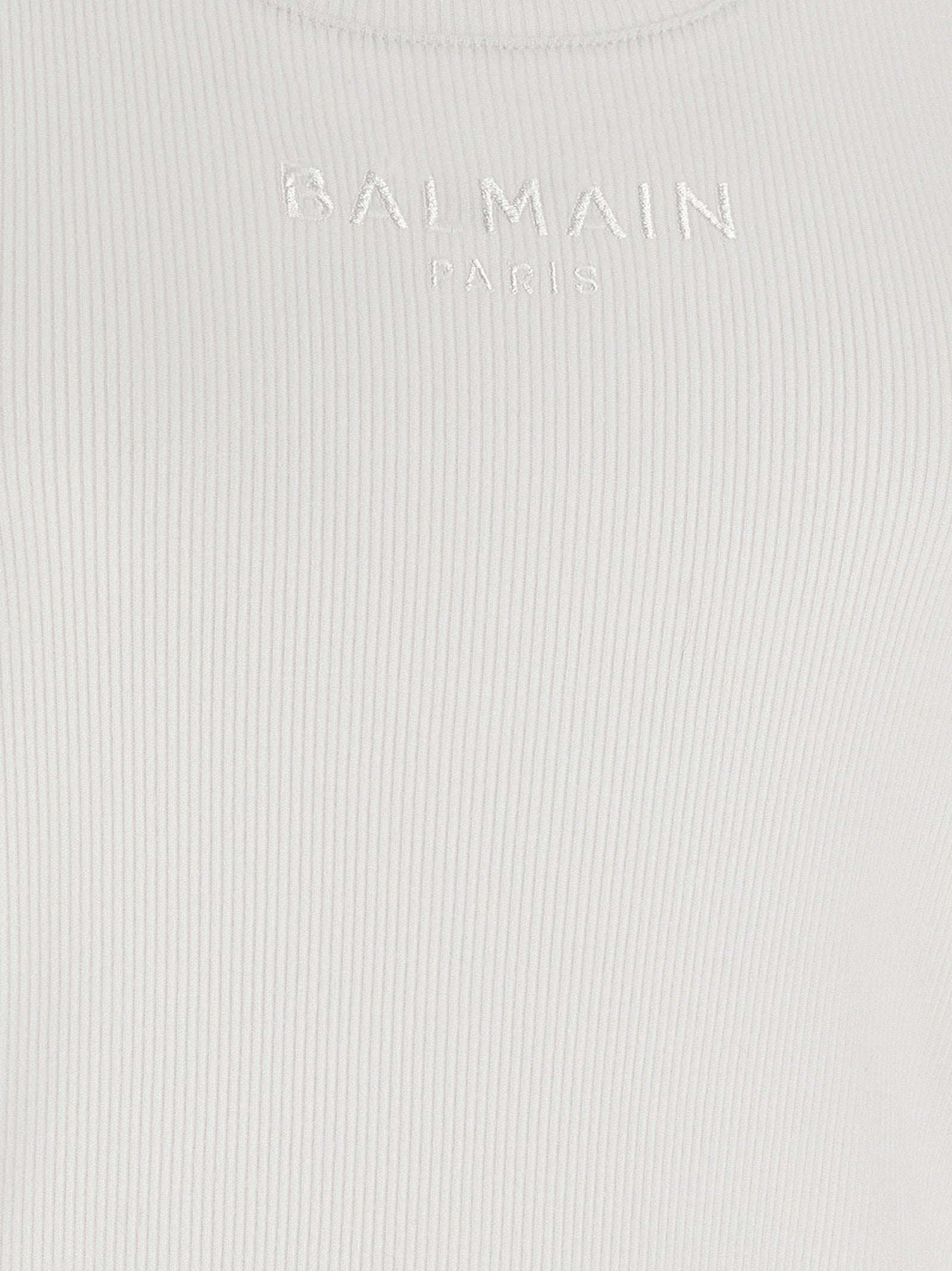 Balmain Logo Embroidery Tank Top
