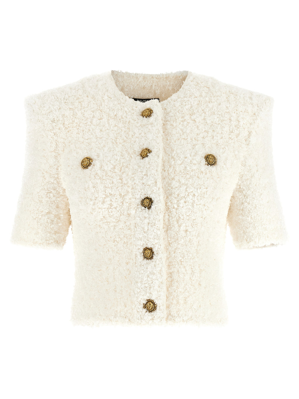 Balmain Cardigan Tweed Plumetis