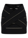 Balmain V-shaped Waist Skirt