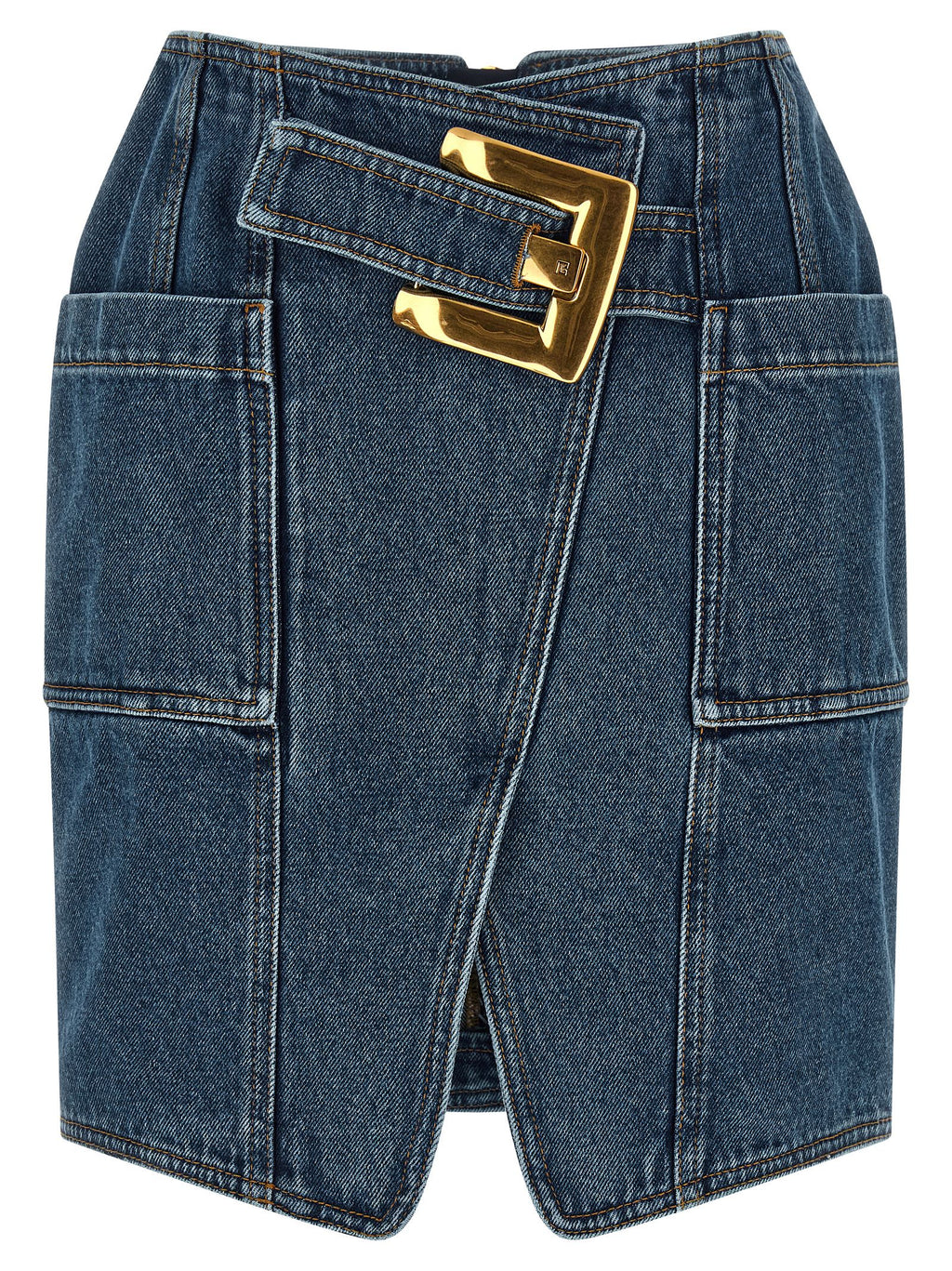 Balmain Belted Skirt