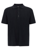 Balmain Monogram Knit Polo Shirt