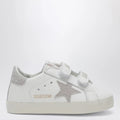 Golden Goose Baby Old School Sneakers in white/platinum