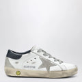 Golden Goose Super-star Sneakers in vintage white/navy blue
