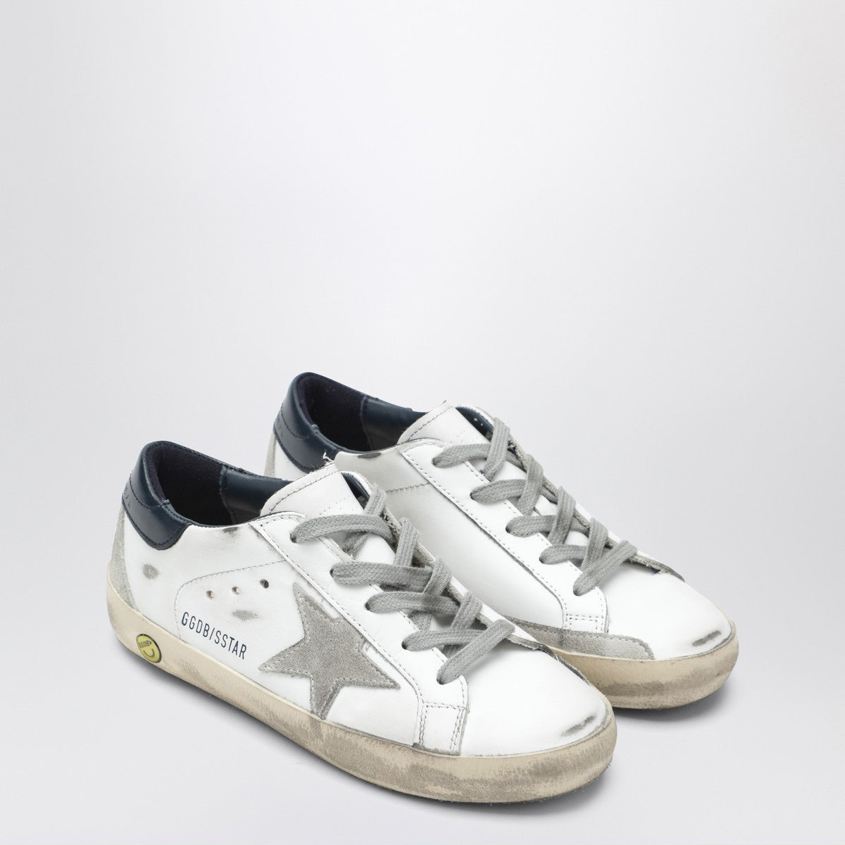 Golden Goose Super-star sneakers in vintage white/navy blue
