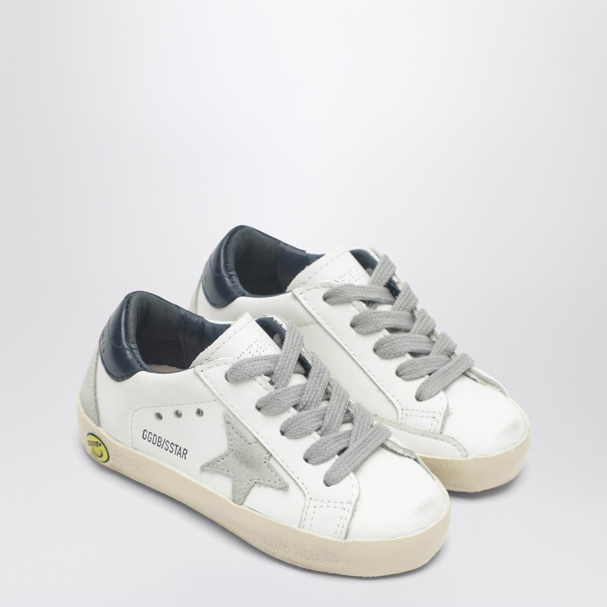 Golden Goose Super-star sneakers in vintage white/navy blue