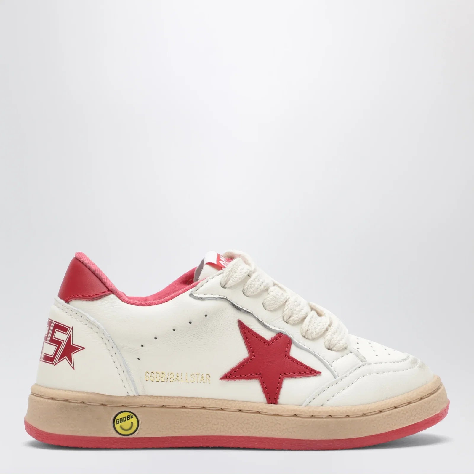 Golden Goose Ball Star sneakers in white/red
