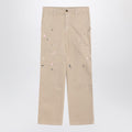 Golden Goose Beige trousers with splatter details