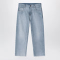 Golden Goose Medium blue jeans with logo embroidery
