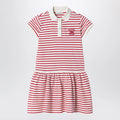 Golden Goose White/red striped polo dress