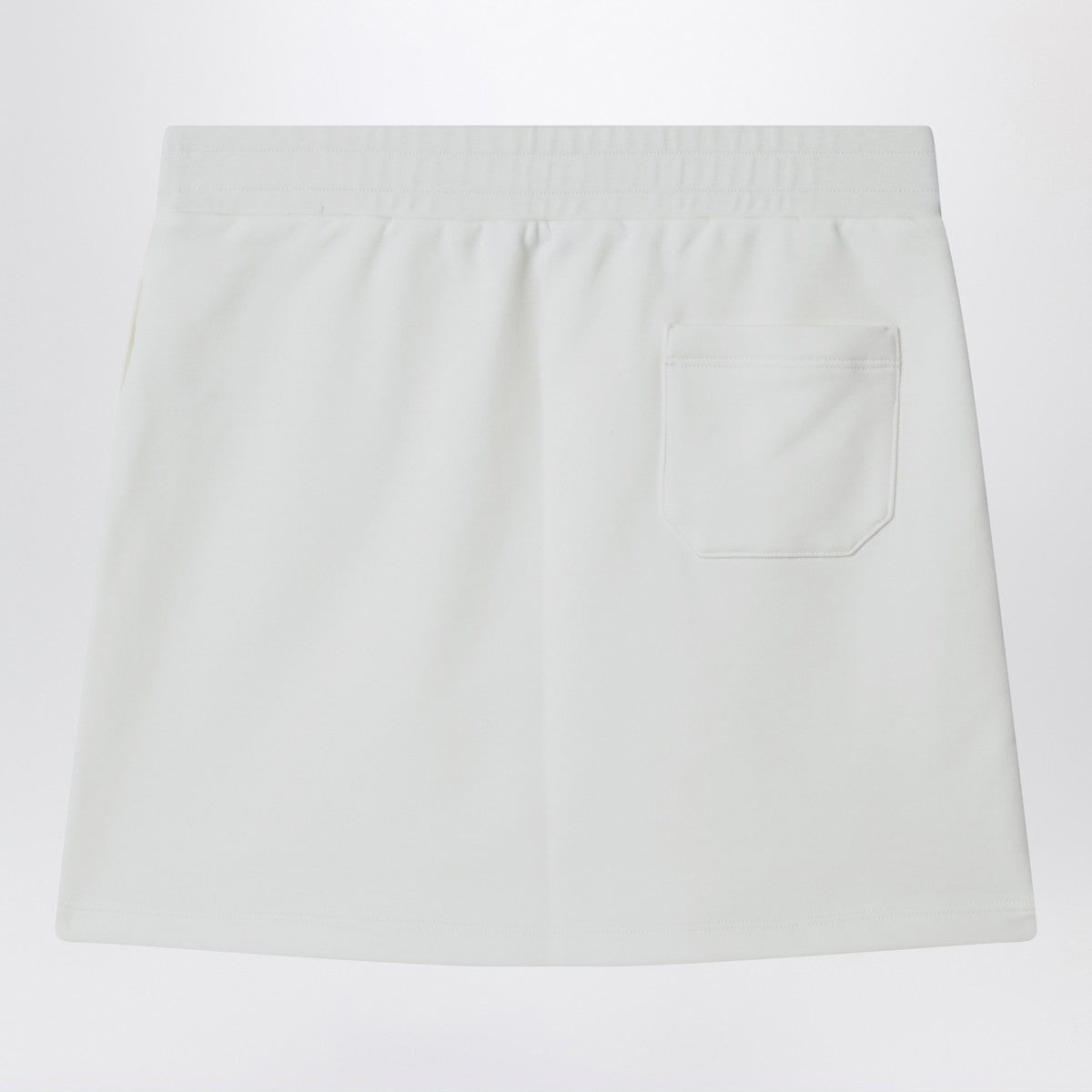 Golden Goose White cotton mini skirt with rhinestones