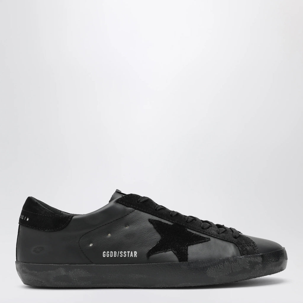 Golden Goose Black Super-Star sneakers in leather and suede