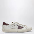 Golden Goose Super-star Sneakers white/burgundy vintage effect