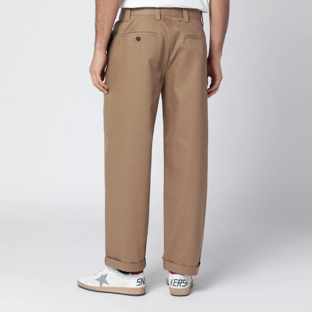 Golden Goose Beige cotton-blend trousers