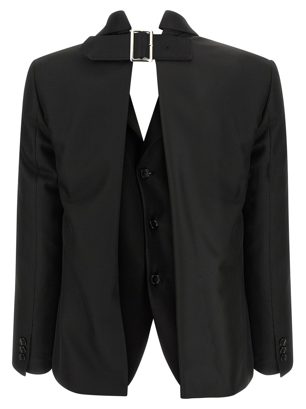 Comme Des Garcons Double Layer Effect Blazer