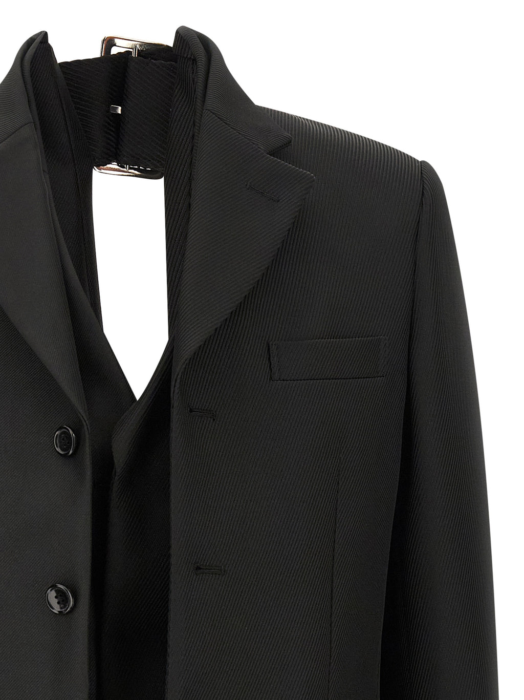 Comme Des Garcons Double Layer Effect Blazer