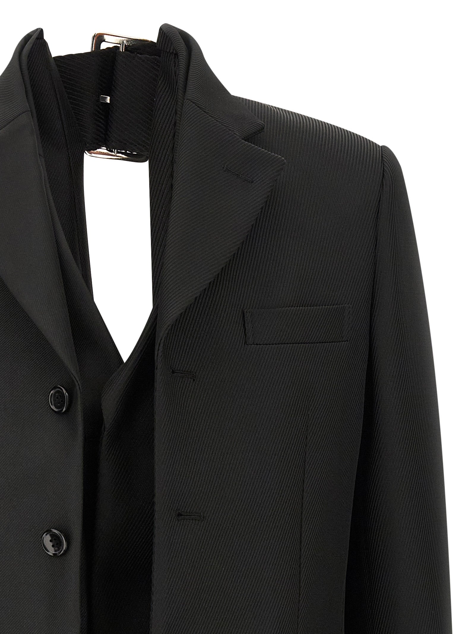 Comme Des Garcons Double Layer Effect Blazer