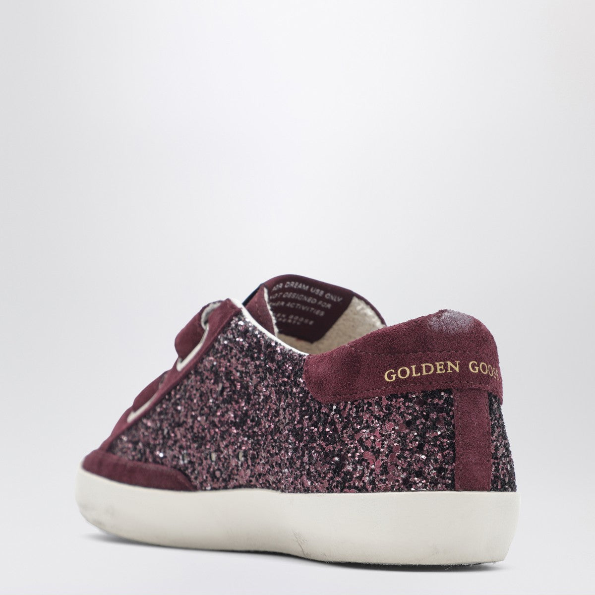 Golden Goose Old School sneakers in burgundy glitter
