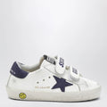 Golden Goose Old School sneakers in white/blue leather