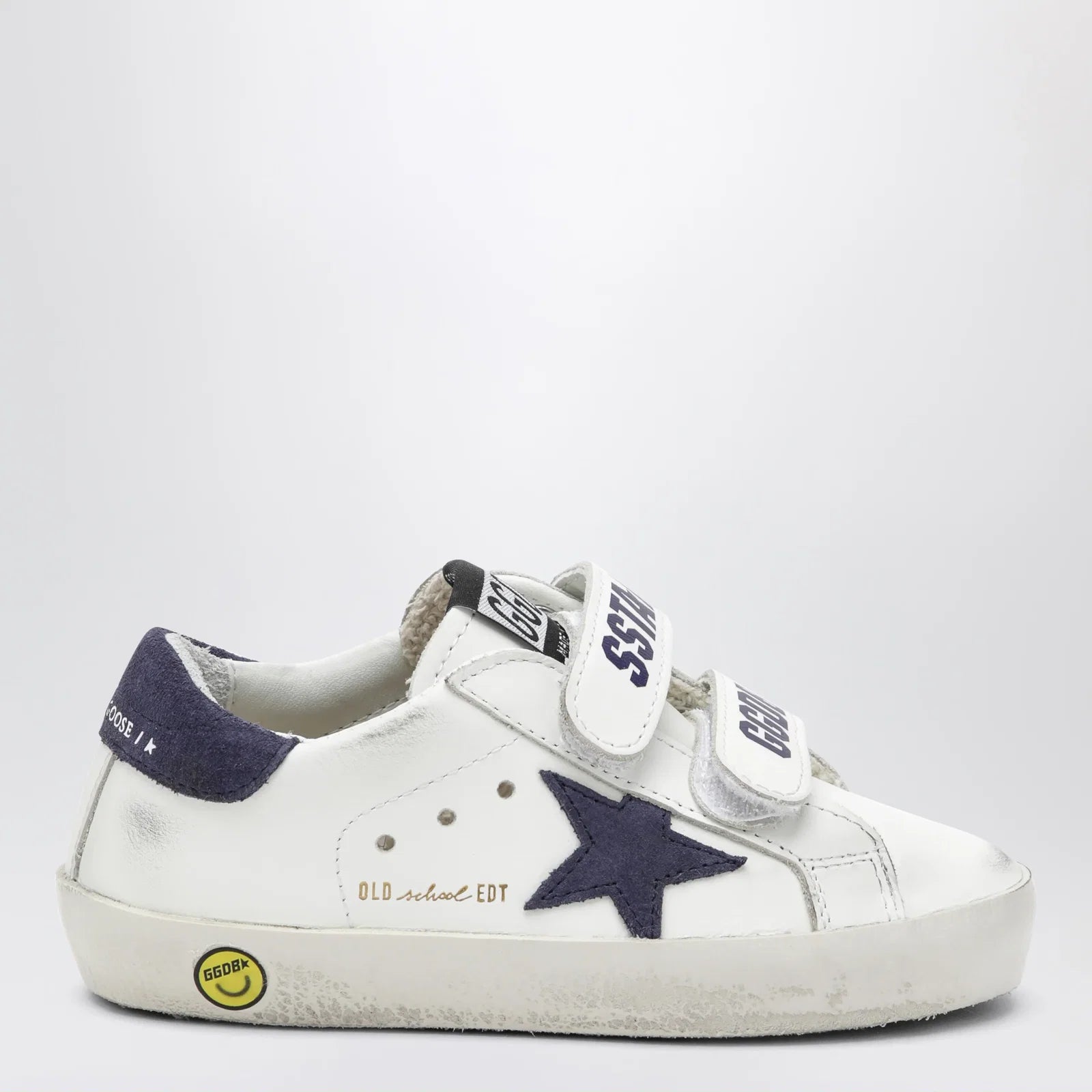 Golden Goose Old School sneakers in white/blue leather