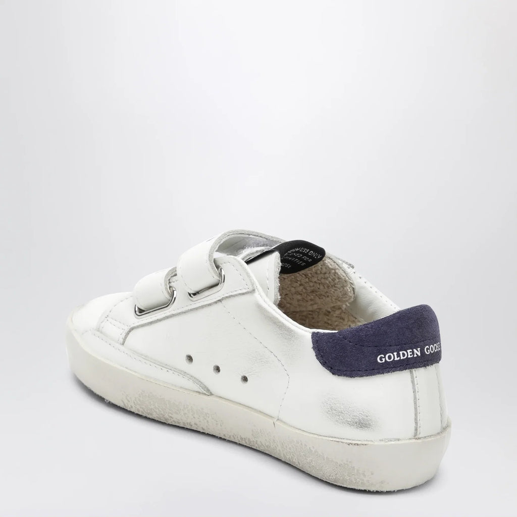 Golden Goose Old School sneakers in white/blue leather