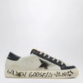 Golden Goose White/blue May Sneakers with platinum star
