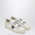 Golden Goose Old School sneakers in white with leopard-print star